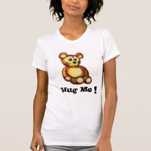 Hug Me Teddy Bear Ladies T-shirt