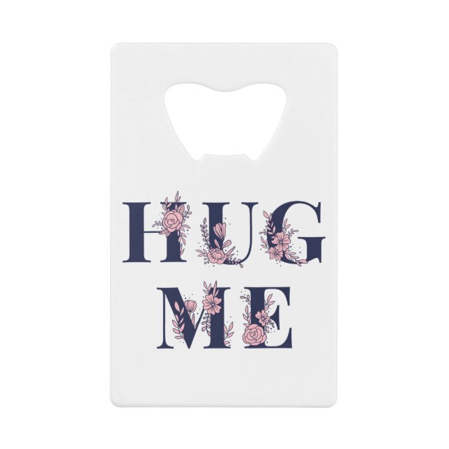 Hug Me text girly flower font typography (Front)