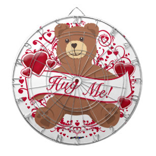 Hug Me! Valentine's Day Teddy Bear Dartboard
