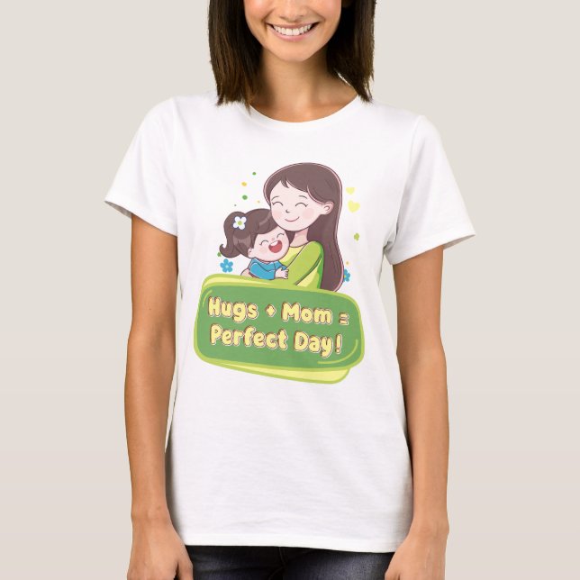 Hug Mum cute T-shirt (Front)