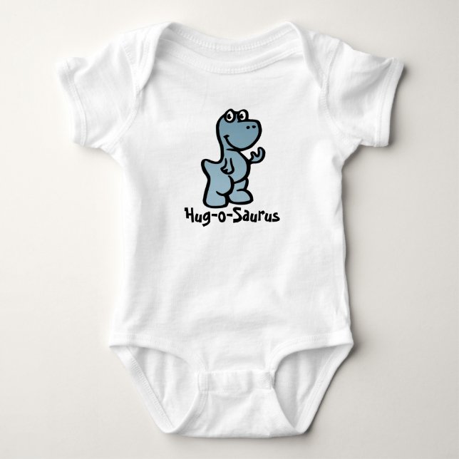 Hug -o-Saurus Dino Joy Baby Bodysuit (Front)