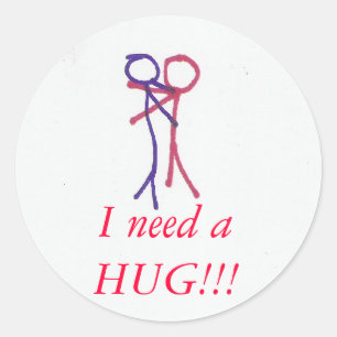 Hug, stickers