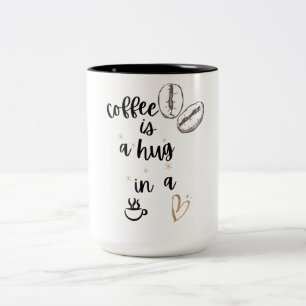 Hug Two-Tone Coffee Mug