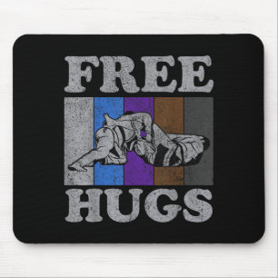 Hug Vintage BJJ Brazilian Jiu Jitsu Mouse Mat