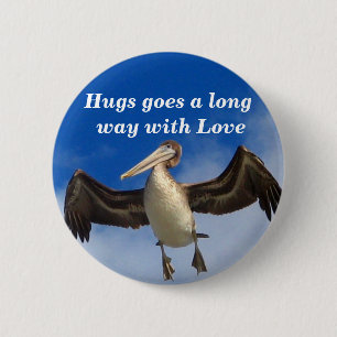 Hug with Love_Button 6 Cm Round Badge