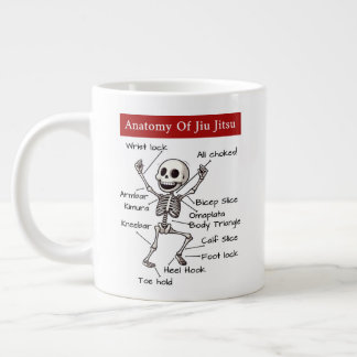 Huge Anatomy Of Jiu Jitsu Submissions Funny Large Coffee Mug
