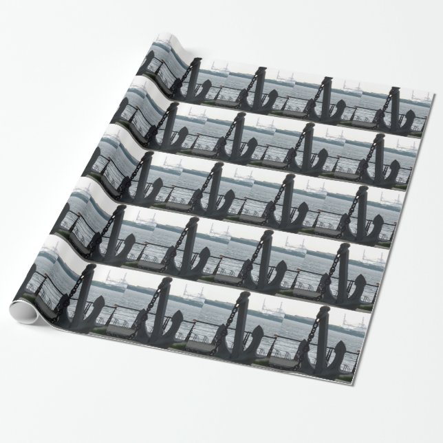 Huge Anchor Wrapping Paper (Unrolled)