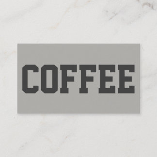 Huge Black Text on White Punch Loyalty Card