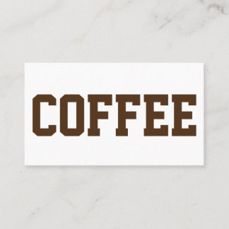 Huge Black Text on White Punch Loyalty Card