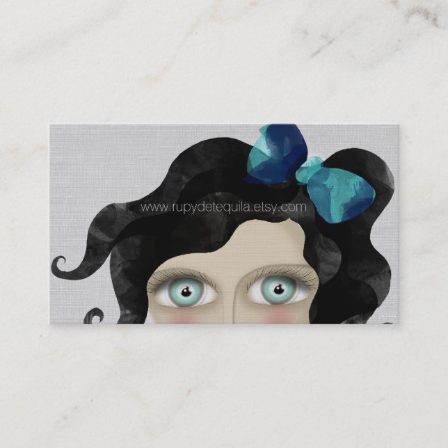Huge Blue Eyes Business Card (Front)