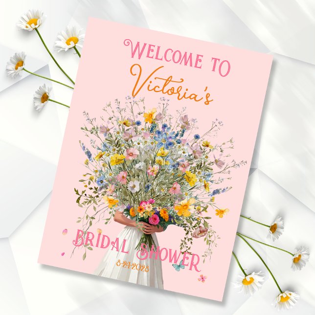 Huge Bouquet Bride Bridal Shower Welcome Sign (Creator Uploaded)