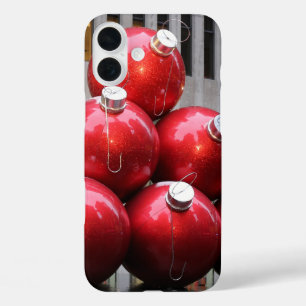 Huge Christmas Ball Ornaments in NYC iPhone 16 Plus Case