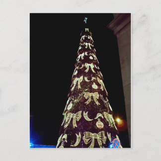 Huge Christmas Tree Holiday Postcard