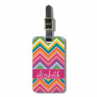 Huge Colourful Chevron Pattern with Name