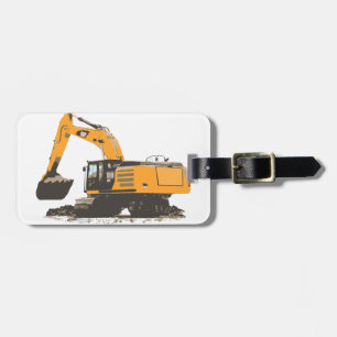 Huge Dirt Excavator Luggage Tag