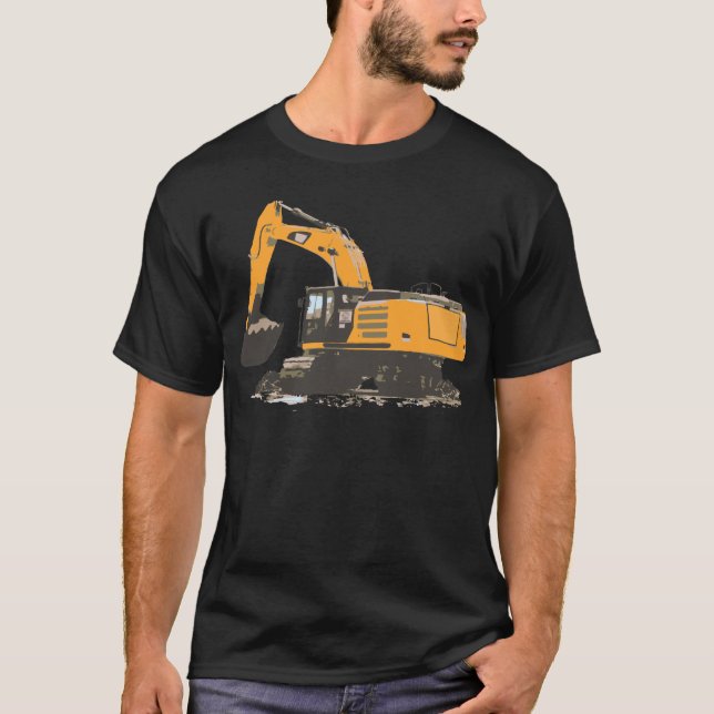 Huge Dirt Excavator T-Shirt (Front)