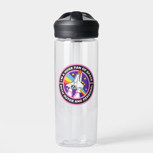 huge fan of space water bottle (Front)
