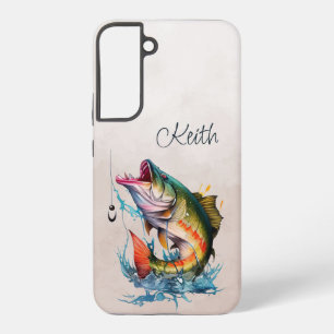 Huge Fish Striking Out of the Water Samsung Galaxy Case