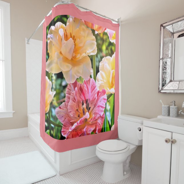 HUGE FLOWER GARDEN SHOWER CURTAIN (In Situ)