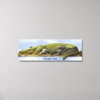 Huge Gator Panoramic Nature Photography OOB Effect