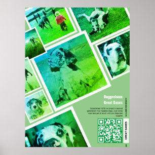 Huge Great Dane Kennel Promotion Poster