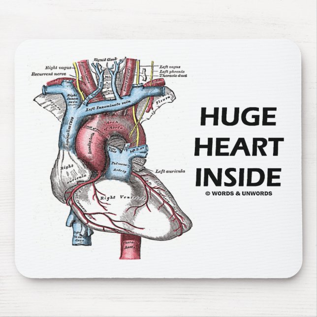 Huge Heart Inside Mouse Mat (Front)
