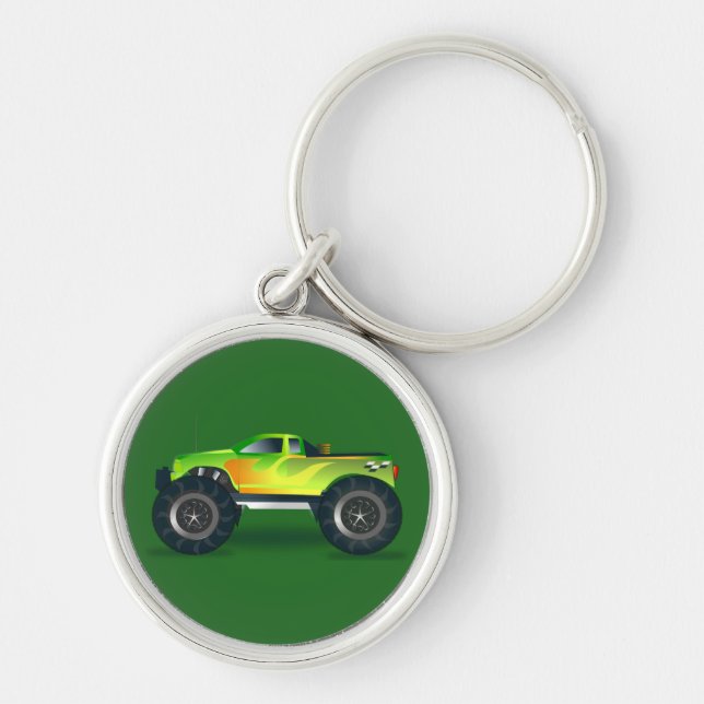 Huge Monster Truck Speedway-lover Design Key Ring (Front)