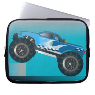 Huge Monster Truck Speedway-lover Design Laptop Sleeve