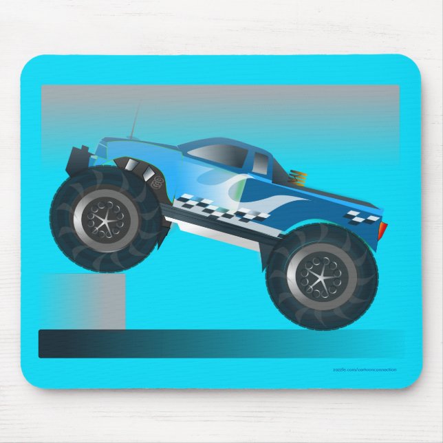 Huge Monster Truck Speedway-lover Design Mouse Mat (Front)