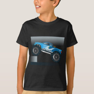 Huge Monster Truck Speedway-lover Design T-Shirt