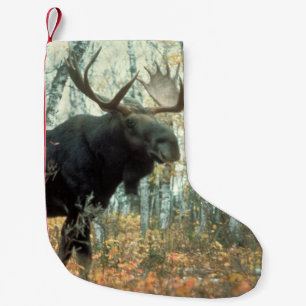 Huge Moose Small Christmas Stocking