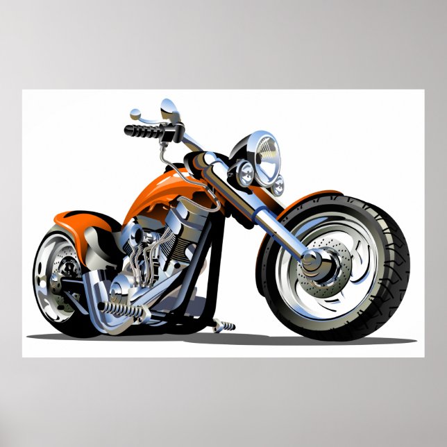 Huge Motorcycle Poster (Front)