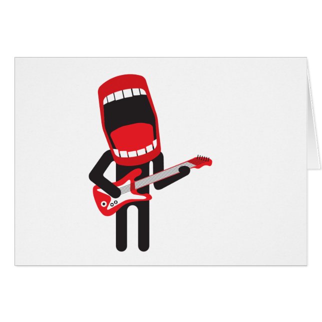 huge mouth guitar player (Front Horizontal)