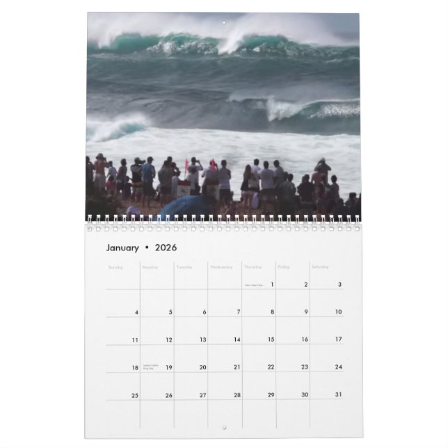 Huge Pipeline Winter Surf Calendar (Jan 2026)