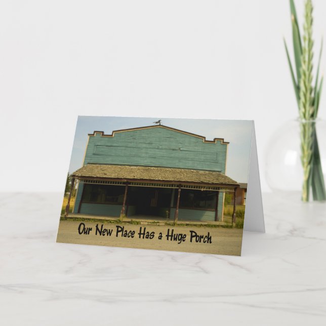 Huge Porch - Funny Change of Address Announcement (Front)