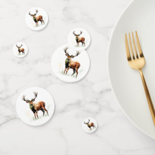 Huge Racked Deer Confetti