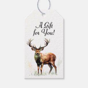 Huge Racked Deer Gift Tags