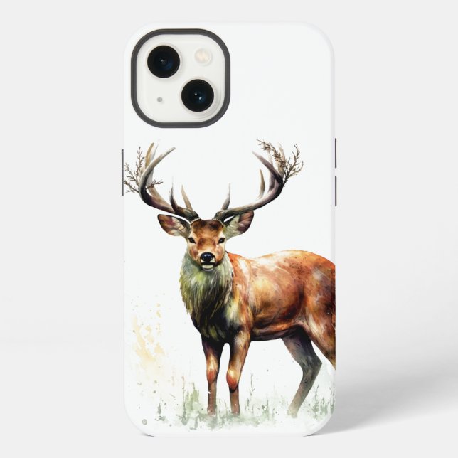 Huge Racked Deer  iPhone Case (Back)