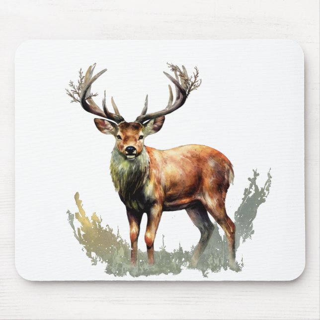 Huge Racked Deer  Mouse Mat (Front)