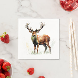 Huge Racked Deer  Napkin
