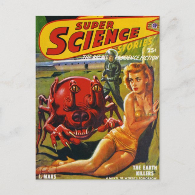 Huge Red Dog Insect Postcard (Front)