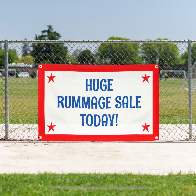 Huge Rummage Sale Banner (Insitu)