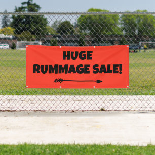 Huge Rummage Sale! Bright Banner