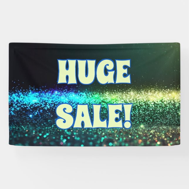 Huge sale glitter banner (Horizontal)