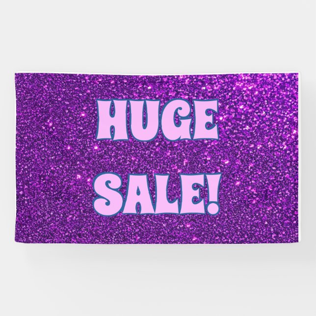 Huge sale glitter banner (Horizontal)