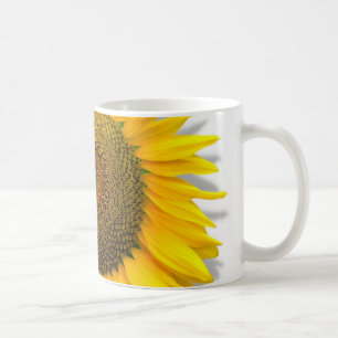 Huge Sunflower, heart inside /Mug size 11oz Coffee Mug