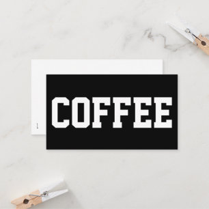 Huge Text Simple Coffee Superstar Punchcard Loyalty Card