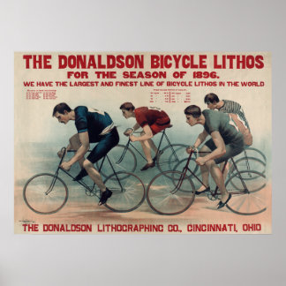 Huge Vintage Mens Sports Cycling Cycling fans Poster