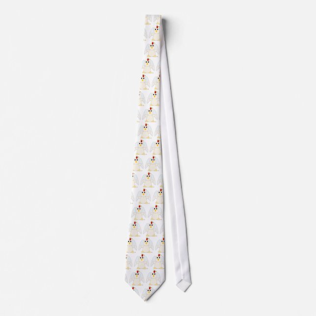 Huggable Angel White Chicken Tie (Front)