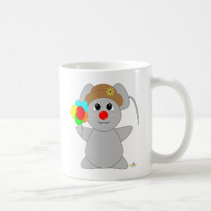 Huggable Clown Grey Mouse Coffee Mug